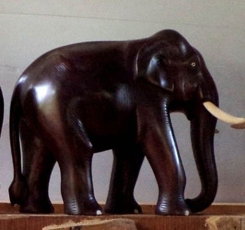 Beautiful Wooden Elephant Statue