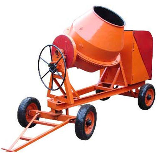 Orange Color Cement Concrete Mixer Machine