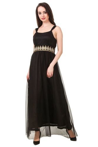 Fairiano Women's Maxi Black Dress