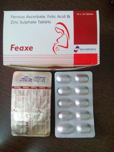 Ferrous Ascorbate Folic Acid and Zinc Sulphate Tablets