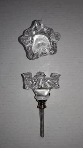 Glass Door Knob Crystal White