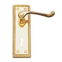 High Quality Brass Door Handle Size: 6" X 1 3/4