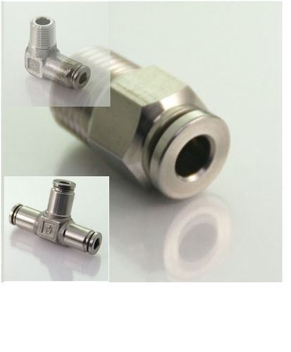 Push-in Pneumatic Fitting (Stainless)