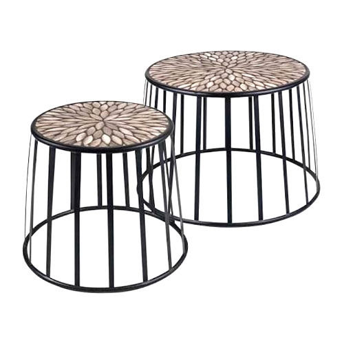 Machine Made Drum Nesting Tables Seta