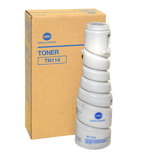 Konica Minolta Toner Cartridge - Model TN 114, High Speed Performance with Positive Powder Compatibility