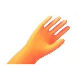 Orange Natural Soft Rubber Gloves