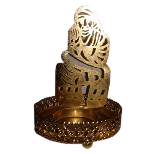 Gold T Light Candle Holder