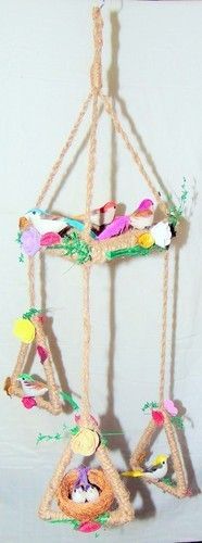 Jute Wall Hanging - Multi Color Jute Material, Ideal for Events and Parties