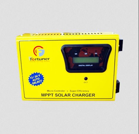 Fortuner MPPT Solar Charge Controller - High Efficiency Energy Transfer, Yellow Finish, Optimized Voltage Matching for Enhanced Battery Performance