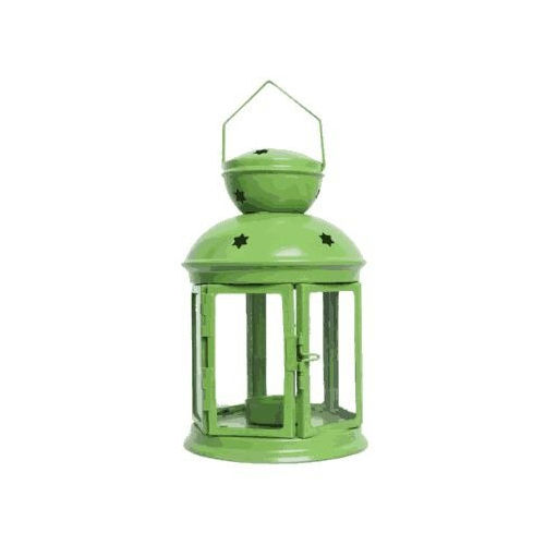 Stainless Steel Smooth Finish Green Lantern