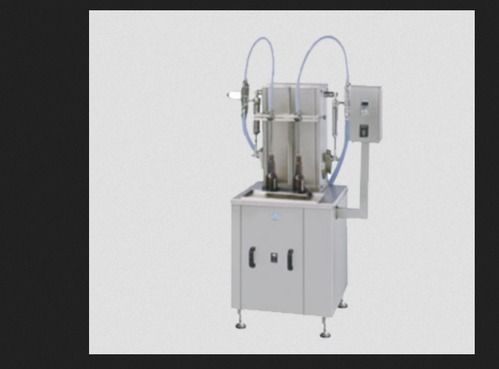 White Semi Automatic Liquid Filling Machine