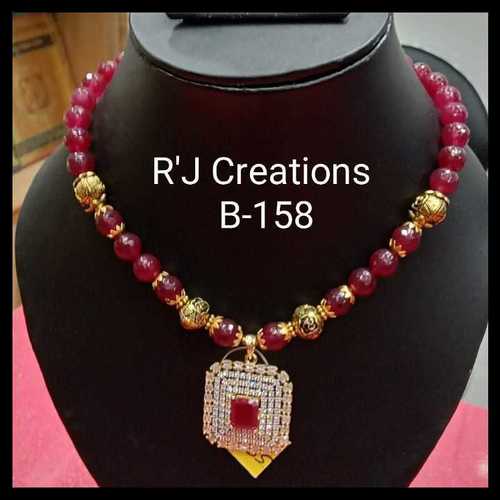 Ziricon Necklace With Original Ruby