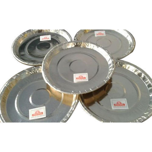 Disposable Silver Coated Paper Plate - Eco-Friendly, Lightweight Design | Durable Event and Party Supplies