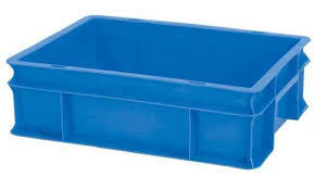  औद्योगिक एचडीपीई प्लास्टिक बक्से - नीला 