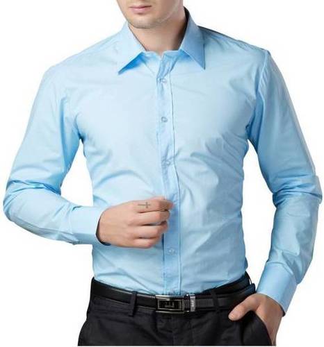 Sky Blue Full Sleeve Casual Shirts