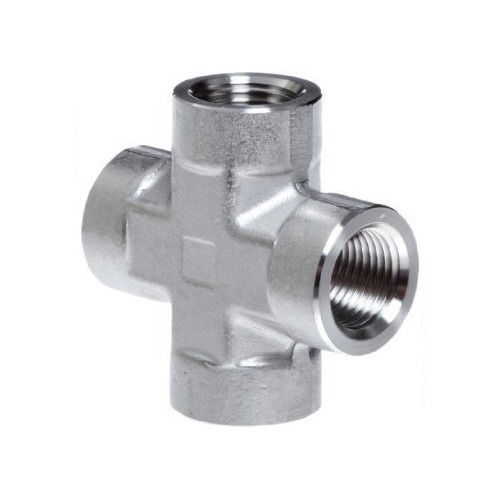 Stainless Steel Cross Fitting - 1/2 Inch SS316 | Ideal for Hydraulic and Structural Applications