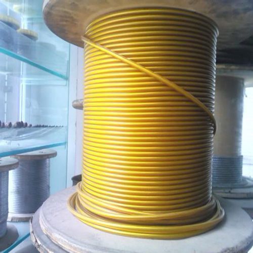 PVC Coated Wire Rope - Carbon Steel Material, Lengths of 500 mm/1000 mm, Diameters from 1-20 mm | High Durability, Quality Tested