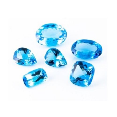 Topaz Gemstones Swiss Blue Natural Cut Loose Gemstone