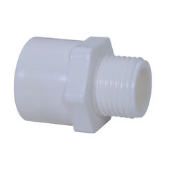 White Upvc Male Adapter Plastic Threaded