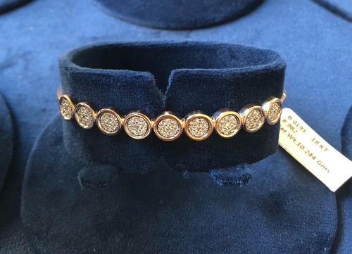 Diamond Gold Ladies Bracelet Gender: Women