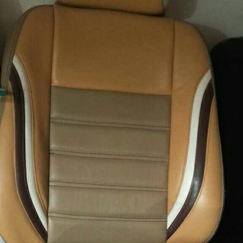 Brown Leather Car Seat Cover 