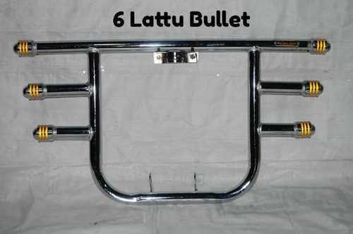 Two Wheeler Parts Chrome Plated Iron Six Lattu Weight Approx 5Kg Bullet Leg Guard