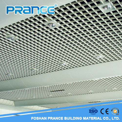 Brass Shopping Mall Dedicated Grille Aluminum Ceiling