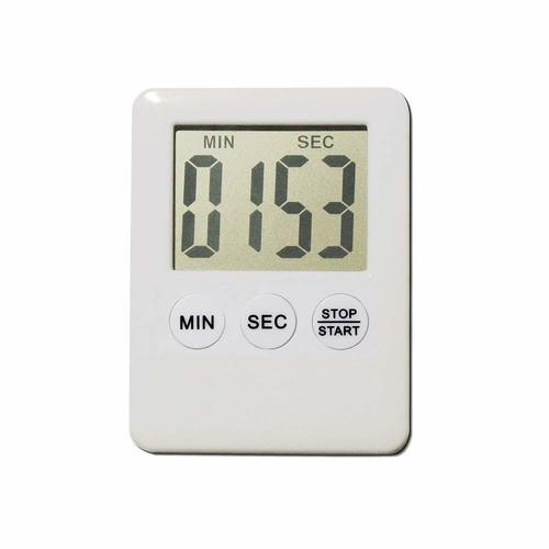 White Digital Timer With Strong Magnet Back