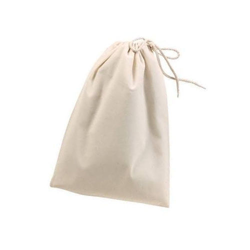 White Color Plain Drawstring Bag