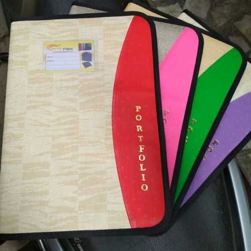 Custom Color Square Shape Portfolio Jute Folder