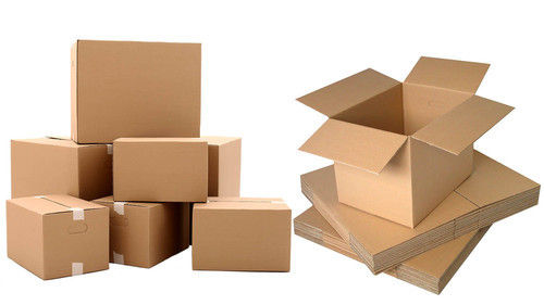 Brown Plain Corrugated Packaging Boxes