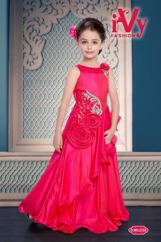 Skin Friendliness Girls Gown