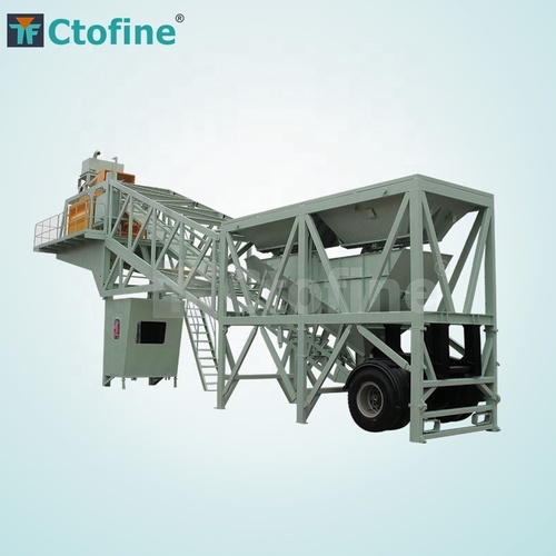 छोटा मोबाइल कंक्रीट बैचिंग मिक्सिंग प्लांट