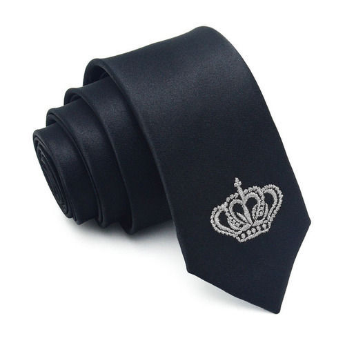 Beautiful Black Embroidered Tie