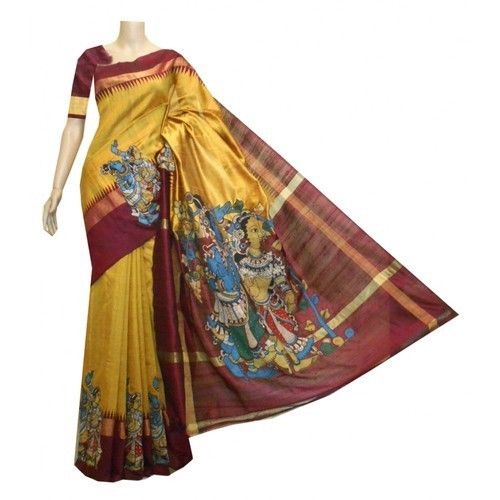 Multicolor Party Wear Kalamkari Saree