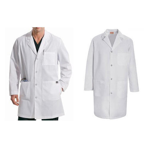 White Strong Stitching Lab Coat