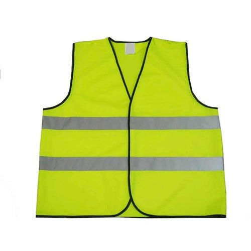 Plain V Neck Sleeveless Safety Jacket