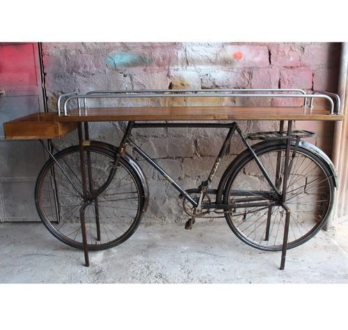 Industrial Vintage Antique Old Cycle Table For Cafe And Bar