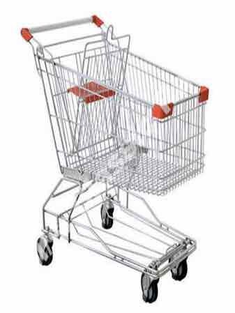 Module Mounting Structure Stainless Steel Supermarket Trolley