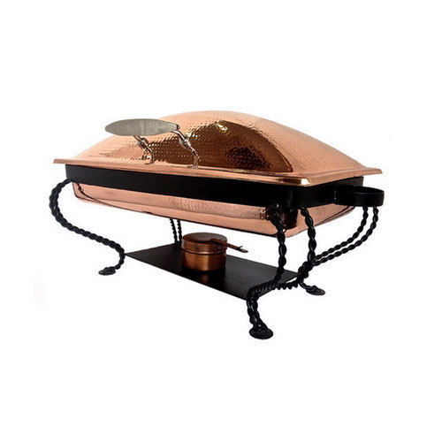 Hotel Kitchen Equipment Copper Hammered Finished Chafing Dish