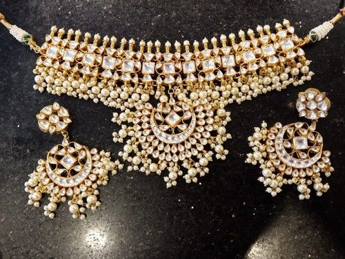 Diamond Polki Necklace Set