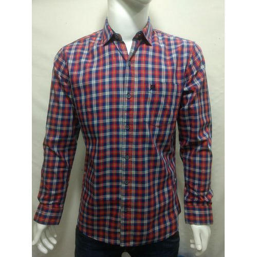 Mens Full Sleeve Check Shirt