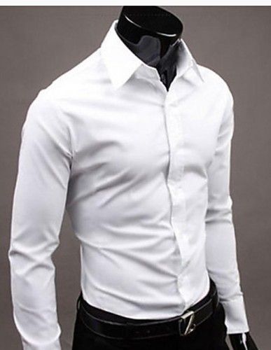 Mens Full Sleeve White Color Shirt