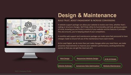 Website Design And Maintenance Services By Go Lead Digital