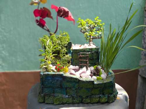 A Broken Tower Mini Garden