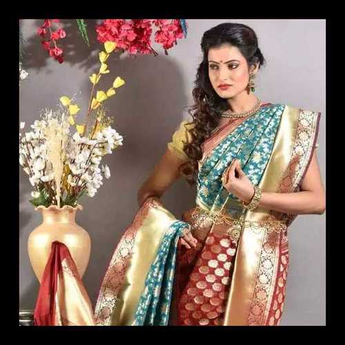 Silver Handloom Katan Silk Sarees