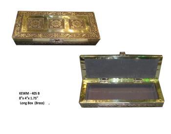 Handmade Brass Finish Long Box