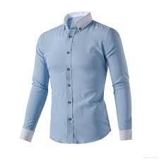 Sky Blue Mens Pure Cotton Shirts