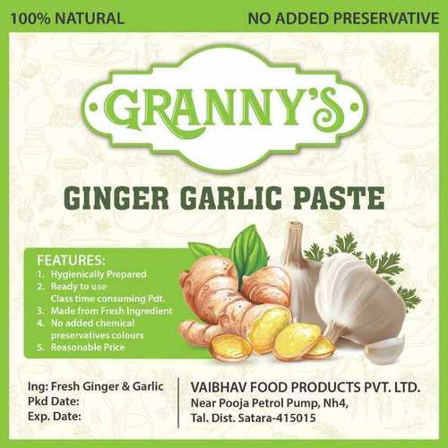 100% Natural Ginger Garlic Paste