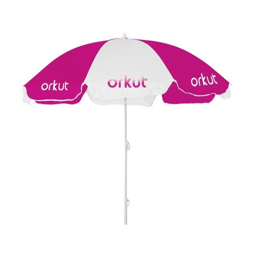 Pink and White Promotional Garden Umbrella